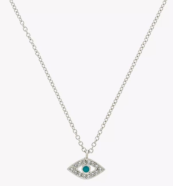 silver evil eye necklace john lewis