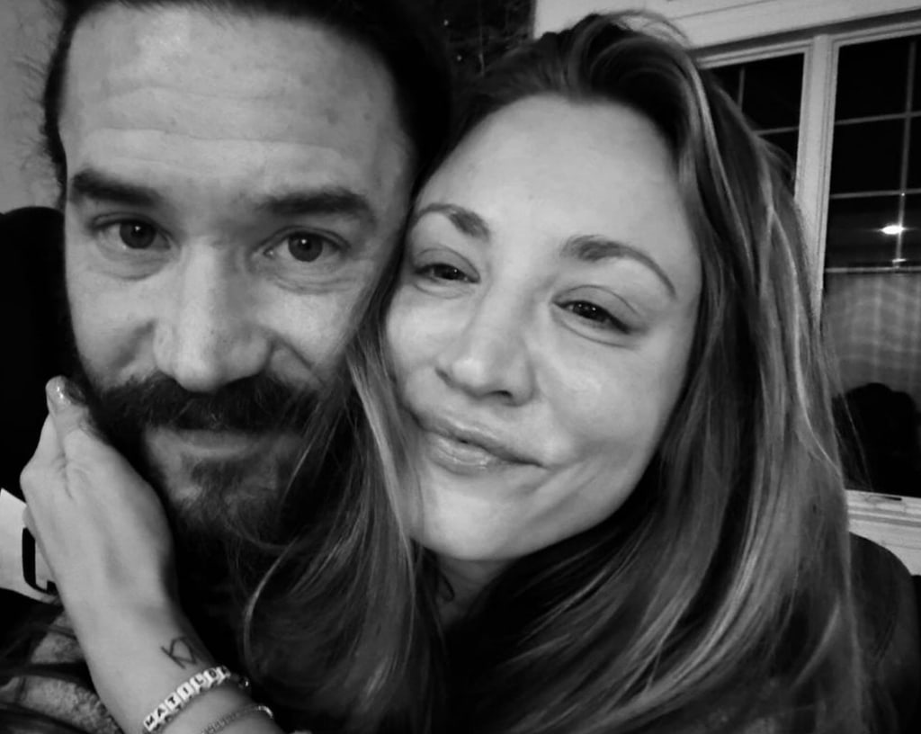 Photo shared by Kaley Cuoco of her and Tom Pelphrey in honor of his 42nd birthday on July 27, 2024