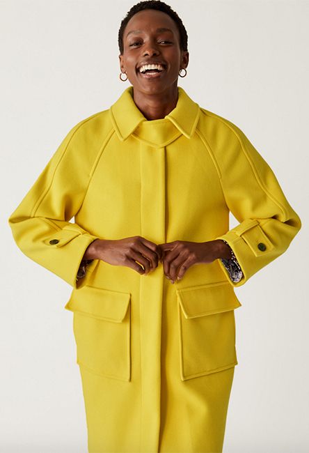 Marks & Spencer yellow coat