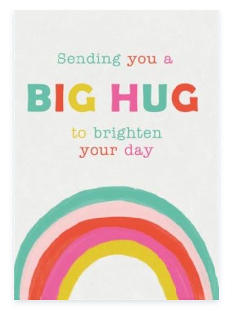 bright hug card