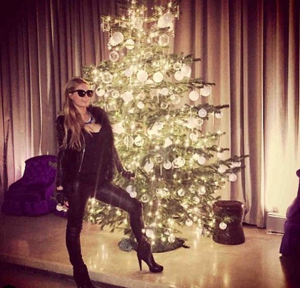 5 Paris Hilton Christmas tree