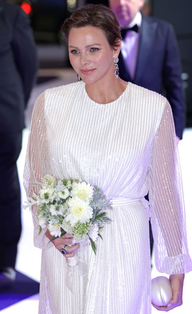 Princess Charlene of Monaco was a vision in white at the Red Cross Ball 2023