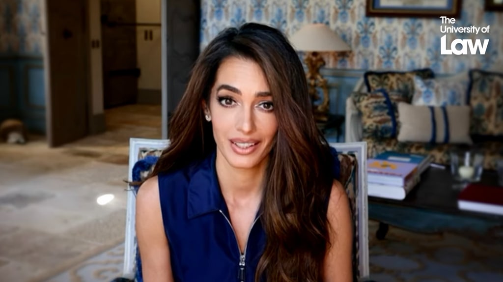 Amal Clooney appeared in a video the ULaw Scholarship announcement