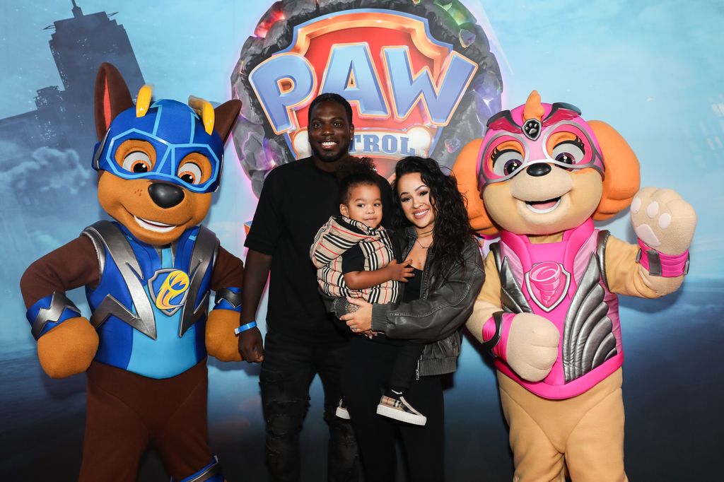 Marcel and Rebecca with roman and paw patrol characters