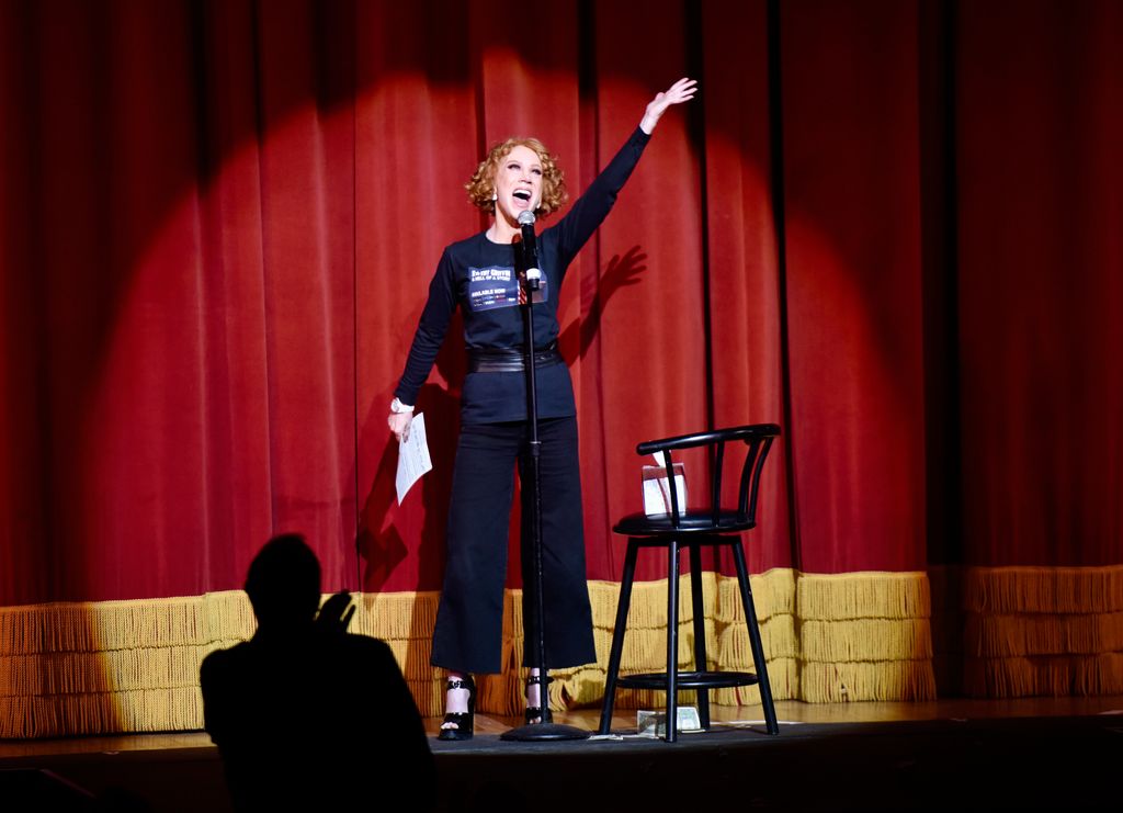 Comedian Kathy Griffin performs at 2019 Best In Drag Benefiting Aid for AIDS at Orpheum Theatre on October 06, 2019 in Los Angeles, California
