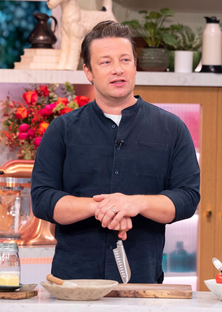 jamie oliver in blue shirt 