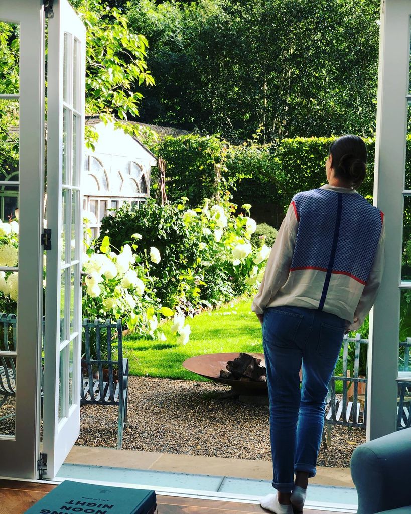Annie, who is passionate about gardening, has spent years transforming the property's outdoor space 