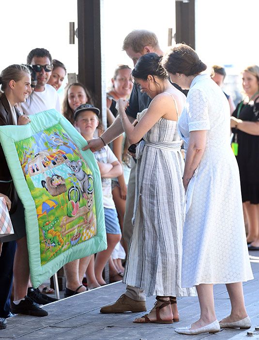 meghan markle gift baby changing mat