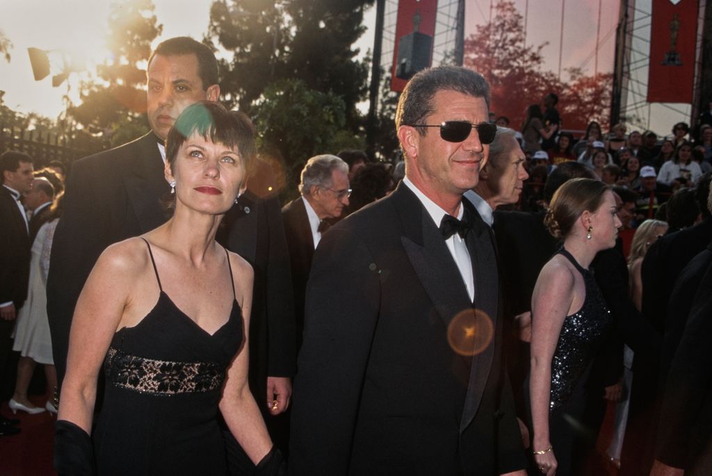 American actor Mel Gibson and wife Robyn attending the 69th Annual Academy Awards at the Shrine Auditorium in Los Angeles, California, March 24th 1997. (Photo by Vinnie Zuffante/Getty Images)