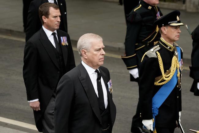 prince andrew procession