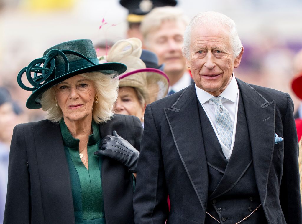 Charles and Camilla arrive at Durham Cathedral