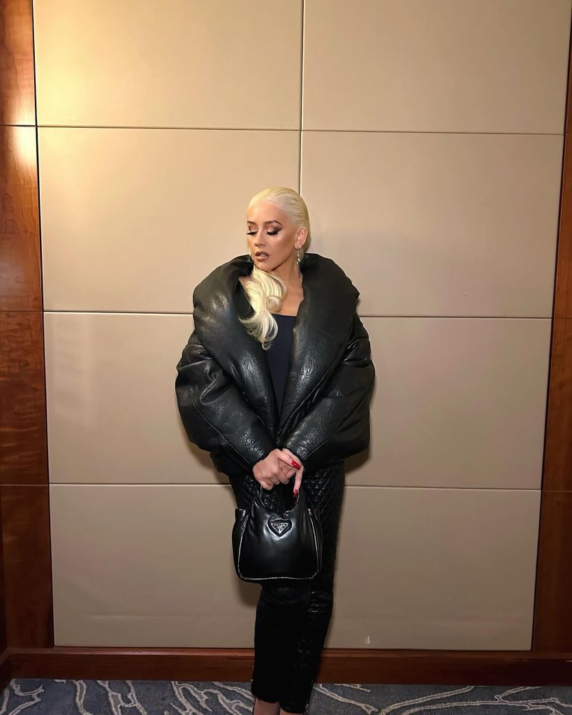 Christina in leather look