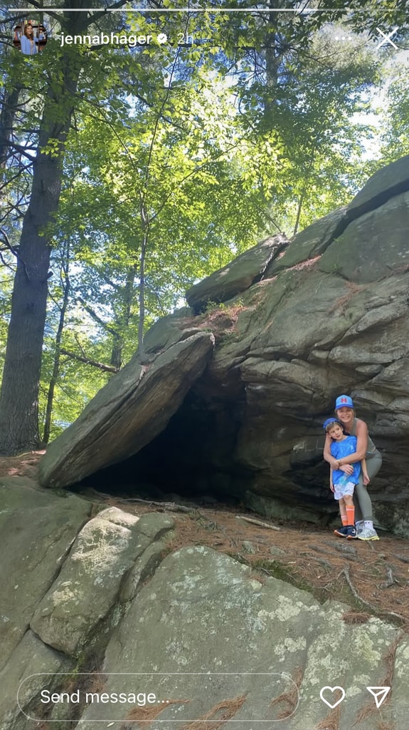 Jenna shared a loving picture of herself hugging her son