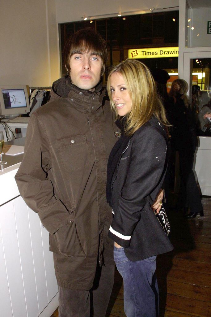 Liam Gallagher and Nicole Appleton during Liam Gallagher And Nicole Appleton Visit The Eye Storm Gallery at Eye Storm Gallery in London, Great Britain.