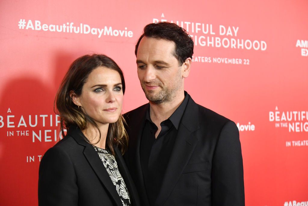 Matthew stares lovingly at Keri on the red carpet of a New York screening