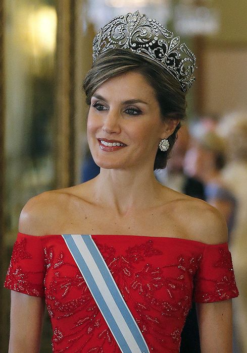 Queen Letizia of Fleur de Lys tiara revealed | HELLO!