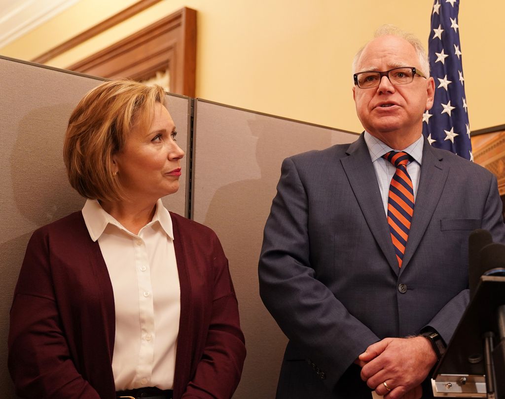 Tim Walz reveals the unusual way he met his wife Gwen Walz | HELLO!