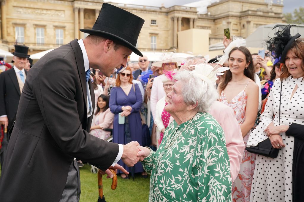 Prince William meeting 93-year-old Dame Elizabeth Watts