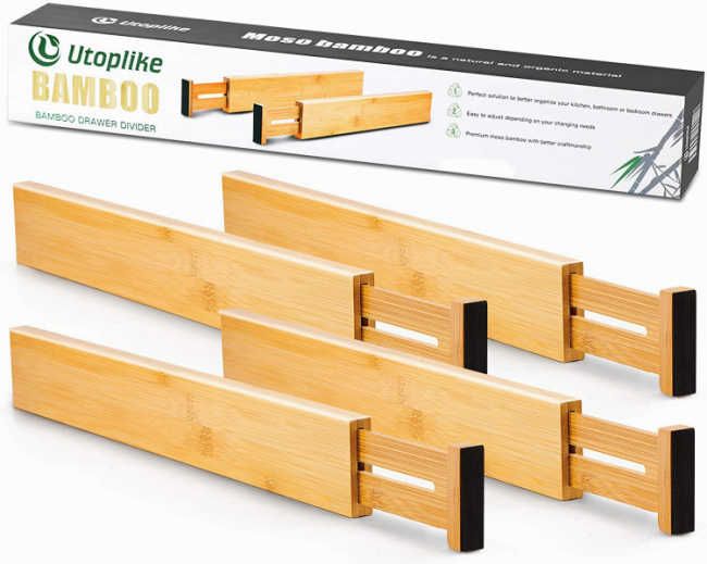 bamboo drawer divider amazon