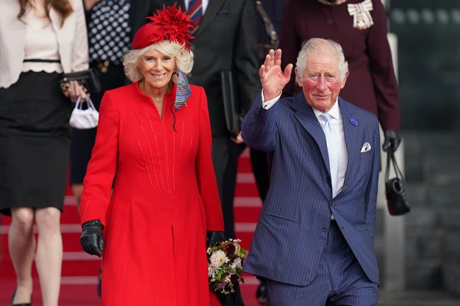 prince charles and camilla red dress