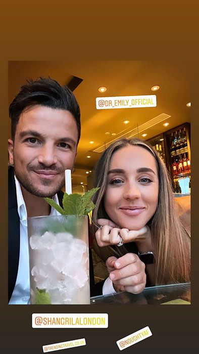 peter andre wife emily drinks