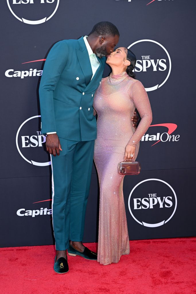 draymond green kissing hazel renee espy awards 2024