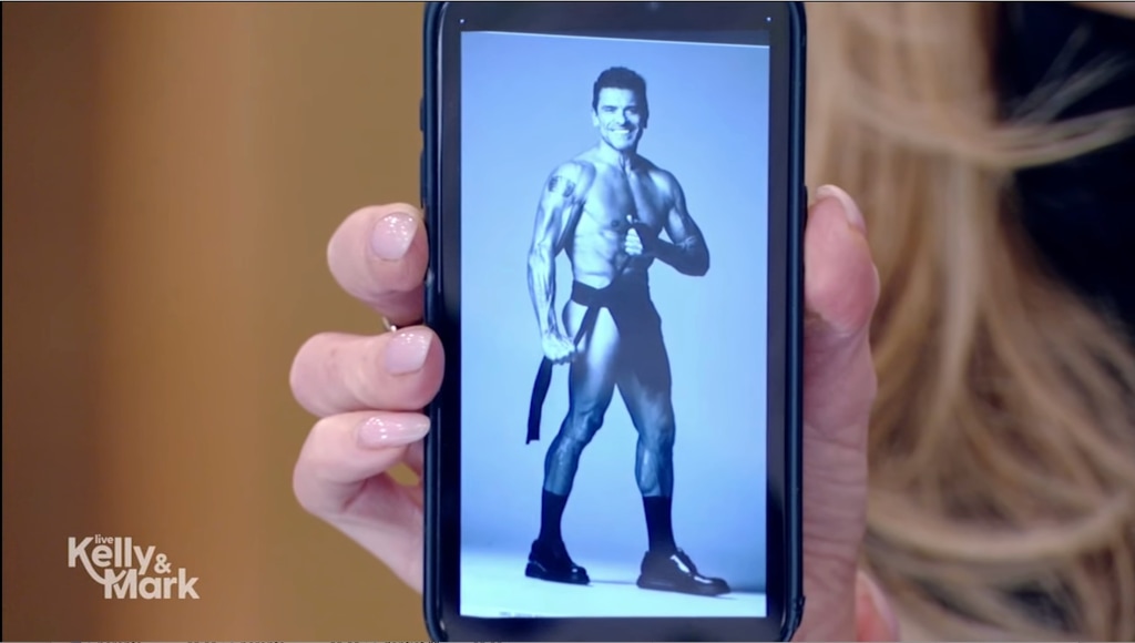 Kelly's new screensaver is of Mark from the shoot! 