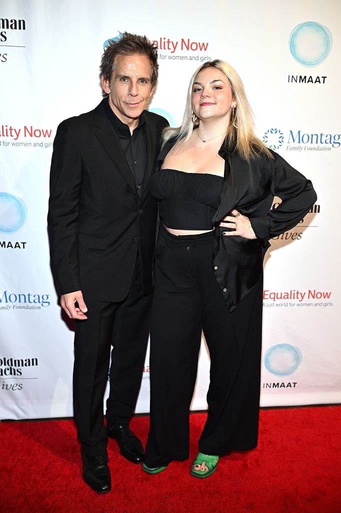 ben stiller with daughter ella stiller rare red carpet appearance