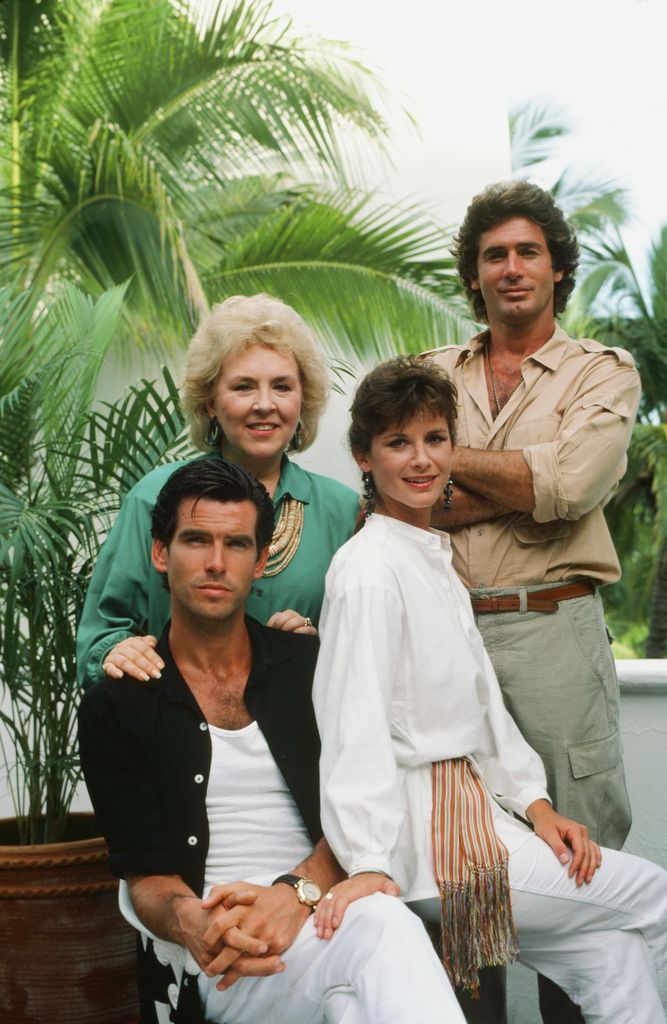 Jack with the cast of Remington Steele
