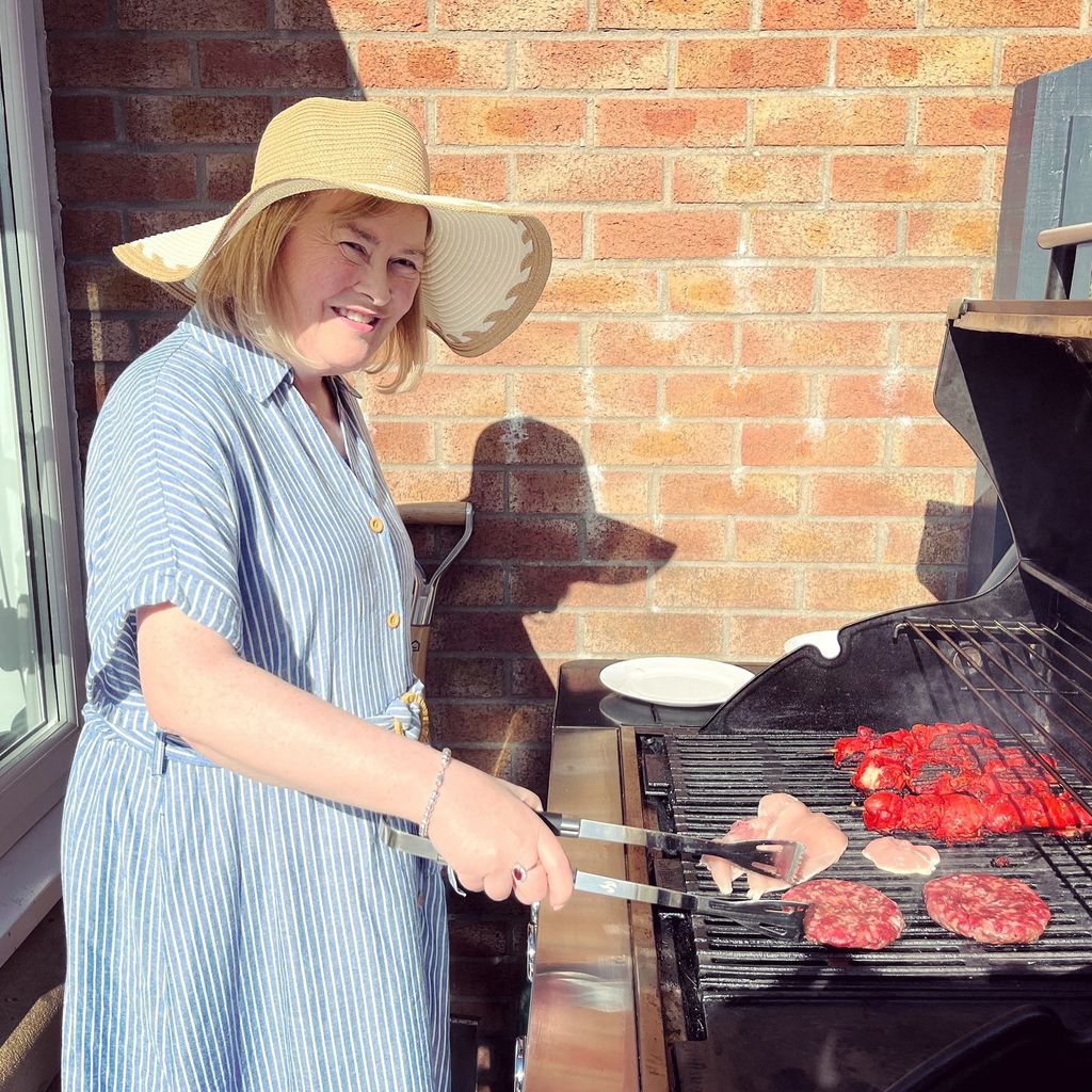 Susan Boyle enjoying a BBQ in Scotland in 2025