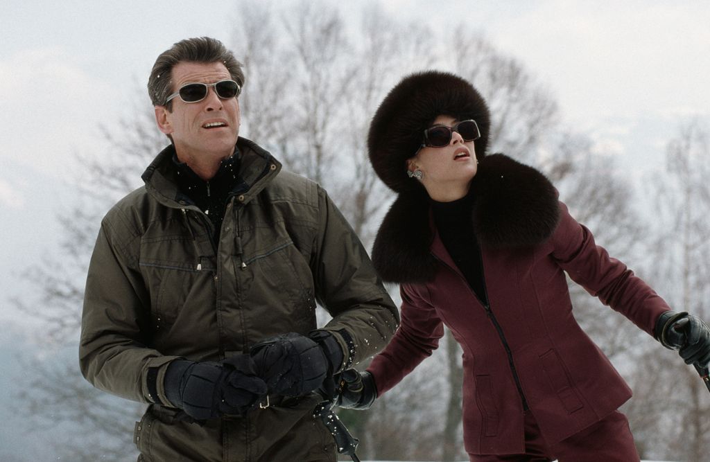 Sophie with Pierce Brosnan as 007 in 'The World Is Not Enough'