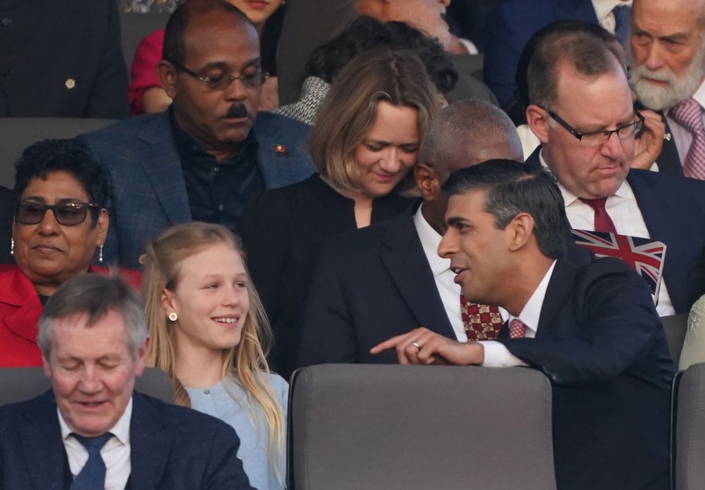 Grown-up conversations with Prime Minister Rishi Sunak in the Royal Box at the Windsor Castle Concert celebrating the coronation of King Charles III.  