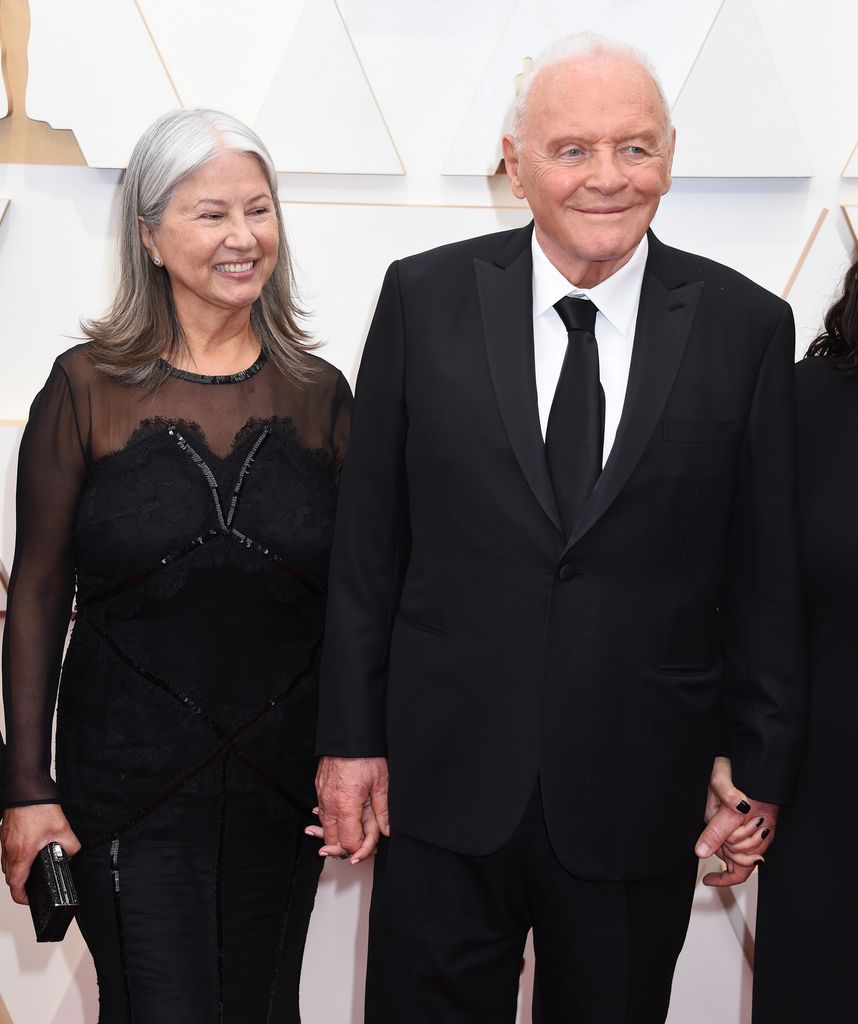 Stella Arroyave and Anthony Hopkins at 2022 Oscars 