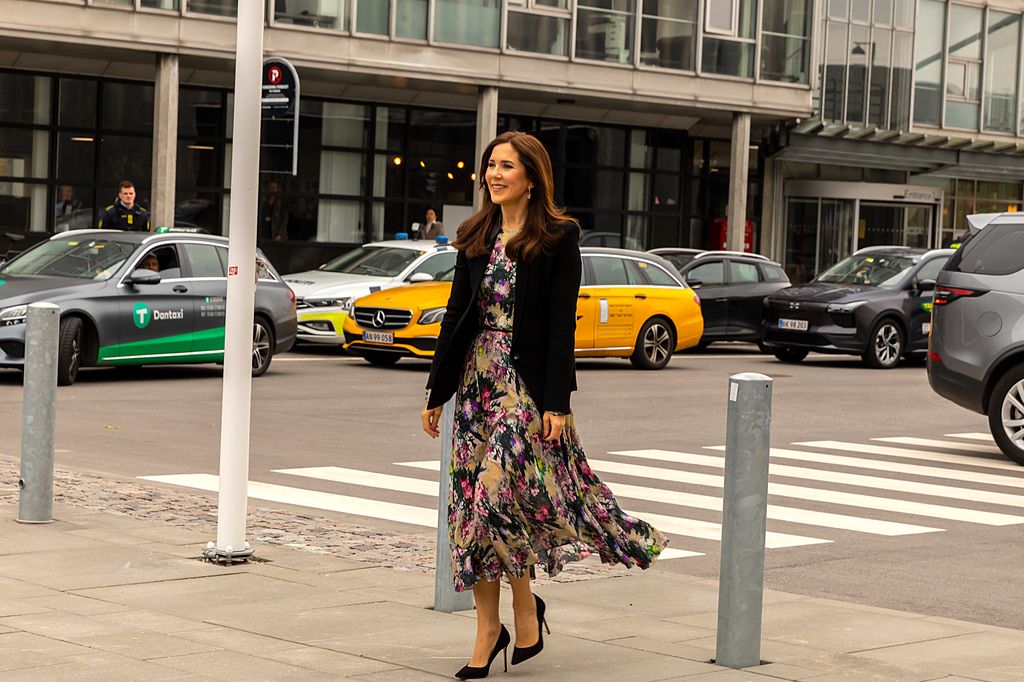 Crown Princess Mary borrows fashion notes from Queen Letizia in romantic costume and heels