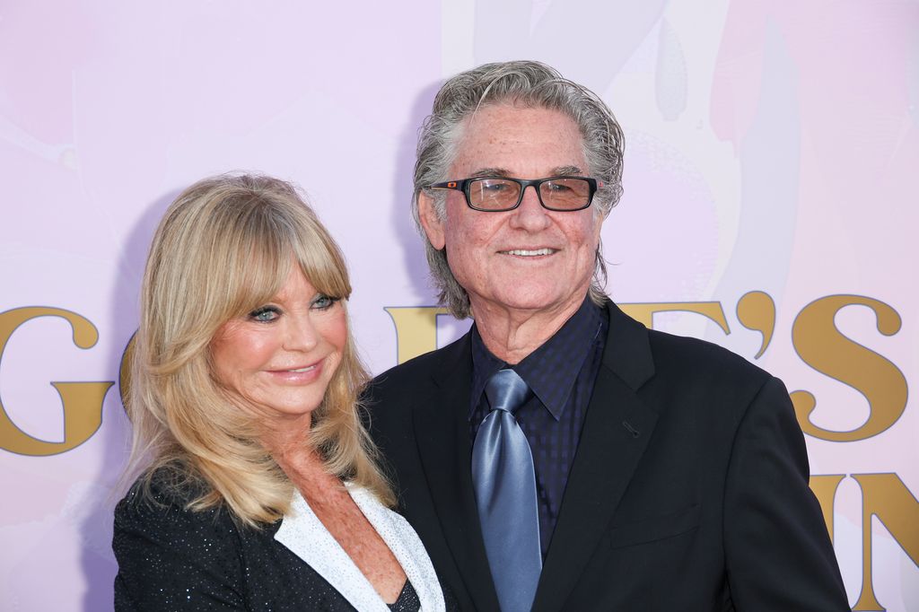 Goldie Hawn, Kurt Russell at The Goldie Hawn Foundation Celebrates 20th Anniversary Of MindUP Gala - Arrivals at Ron Burkle's Greenacres on September 27, 2024 in Beverly Hills, California. (Photo by JC Olivera/Variety via Getty Images)