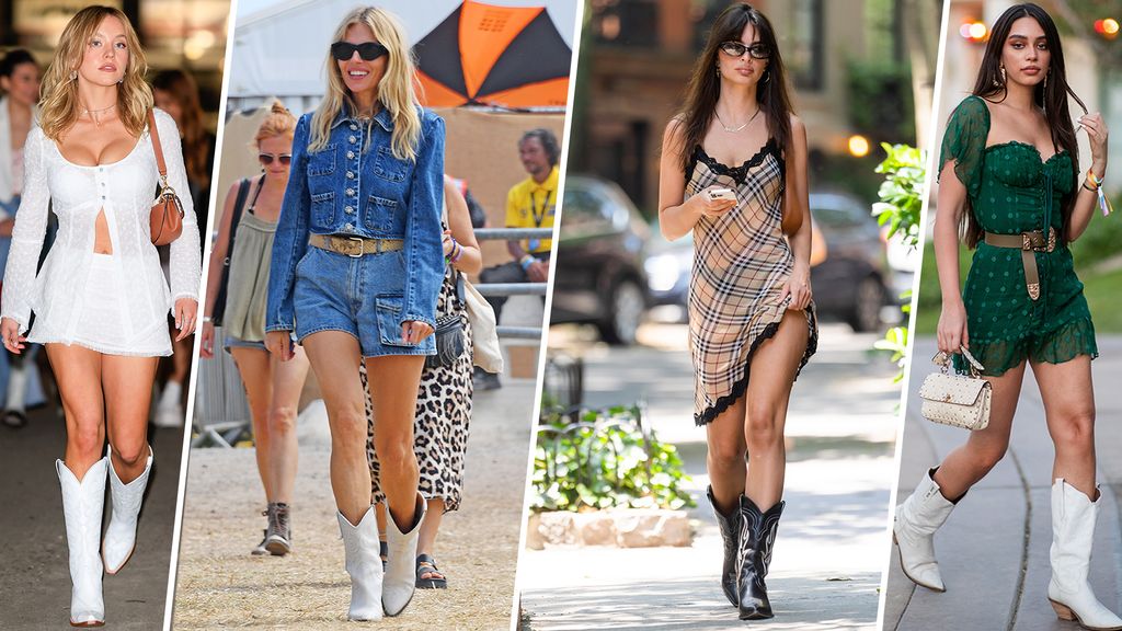 Sydney Sweeney, Sienna Miller and Emily Ratajkowski have all recently been seen wearing cowboy boots 