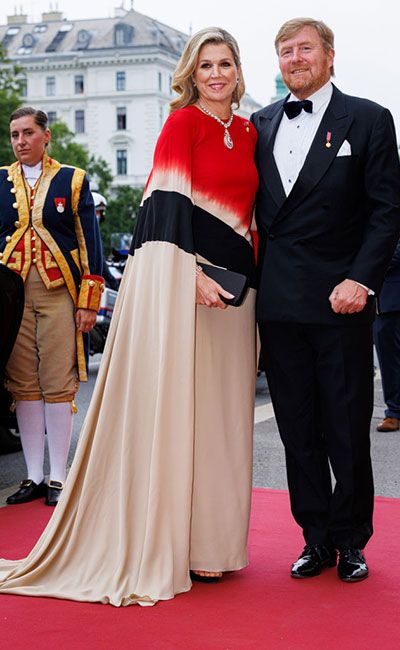 queen maxima red dress