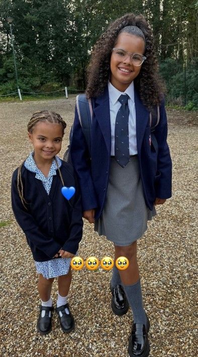Rochelle Humes' daughters are back at school