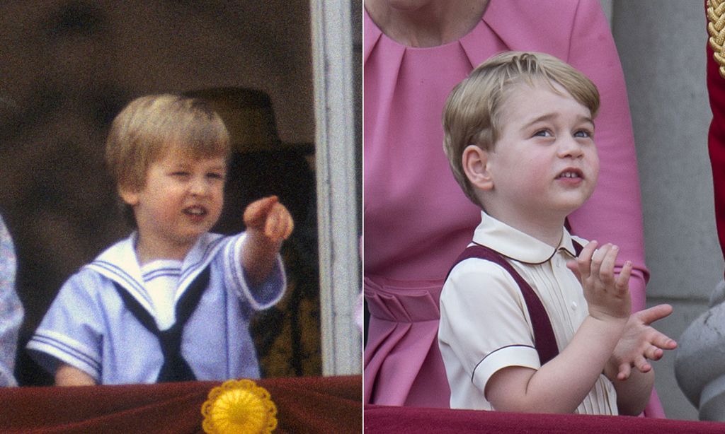 Prince William and Prince George at Trooping the Colour