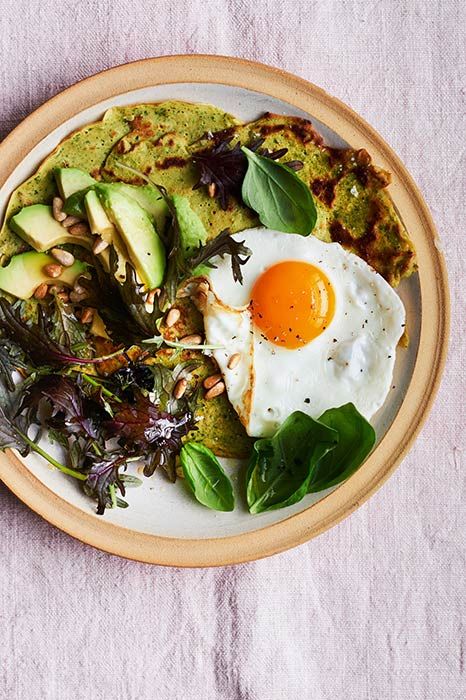 green chickpea pancakes
