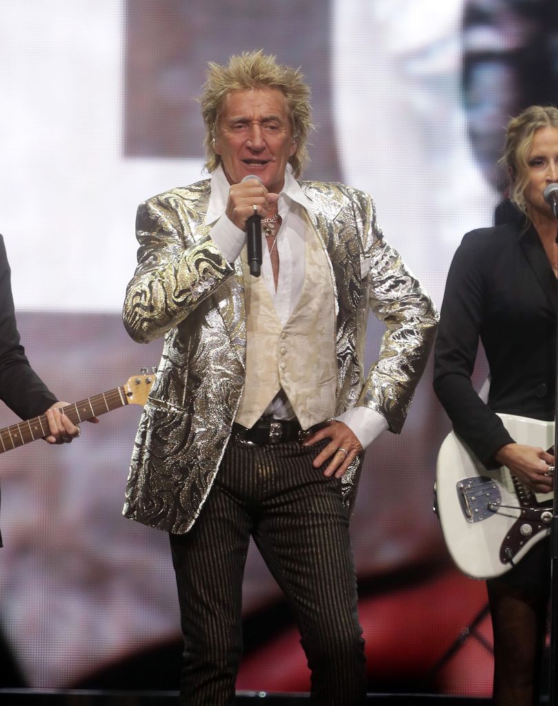 Rod Stewart performs at Footprint Center in Phoenix