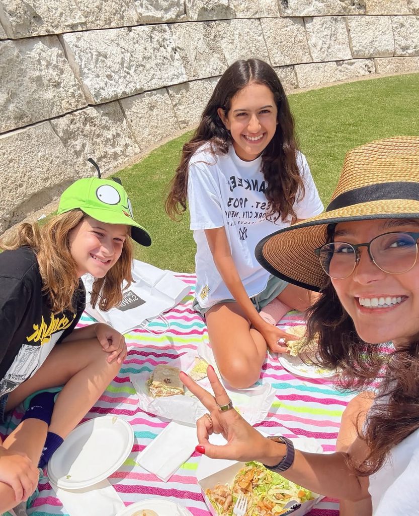 Photo shared by Bruce Willis' wife Emma Heming of a Sunday out at the Getty, featuring her daughters Mabel Ray and Evelyn Penn