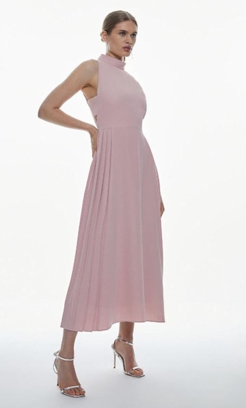 karen millen blush pink dress 