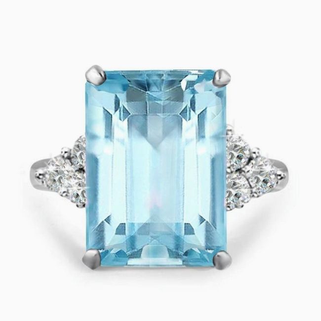 best aquamarine jewelry amazon ring