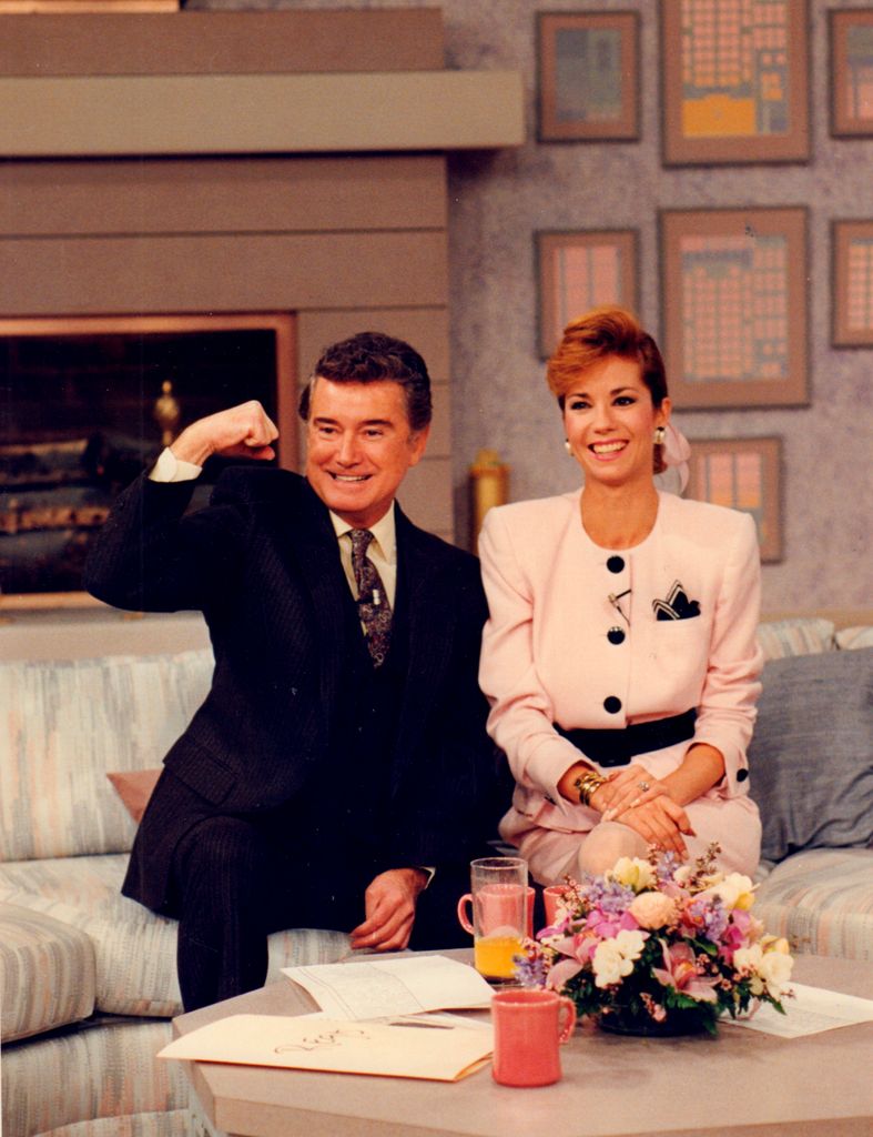 Regis Philbin and Kathie Lee Gifford on the set of Live with Regis and Kathie Lee' on WABC television in New York on April 25, 1988