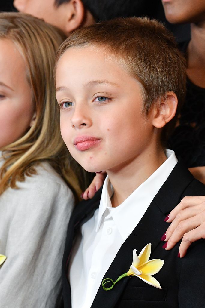 Knox Leon Jolie-Pitt attends the "First They Killed My Father" New York premiere 