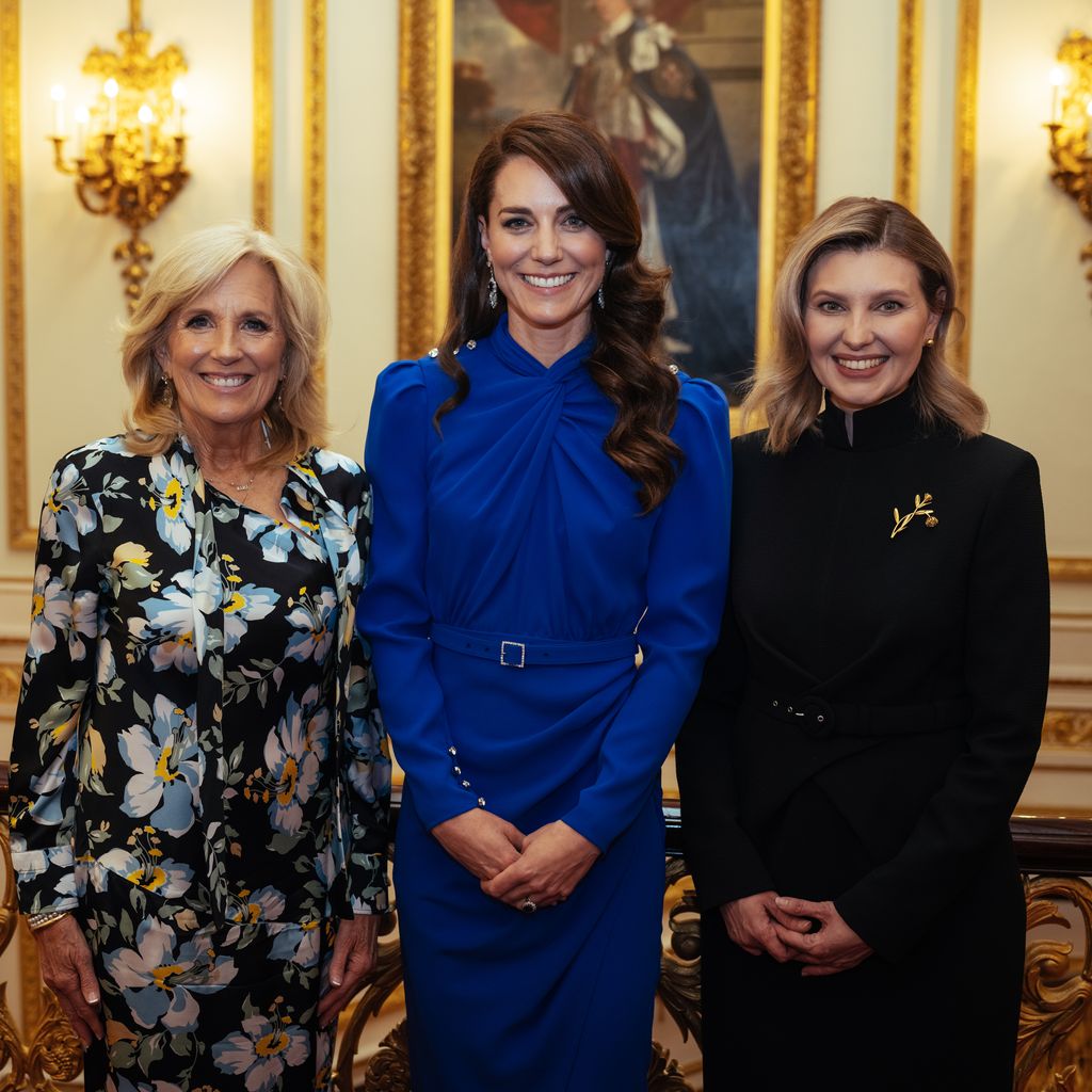 The Princess of Wales with First Lady of the United States of America, Jill Biden, and the First Lady of Ukraine, Olena Zelenska