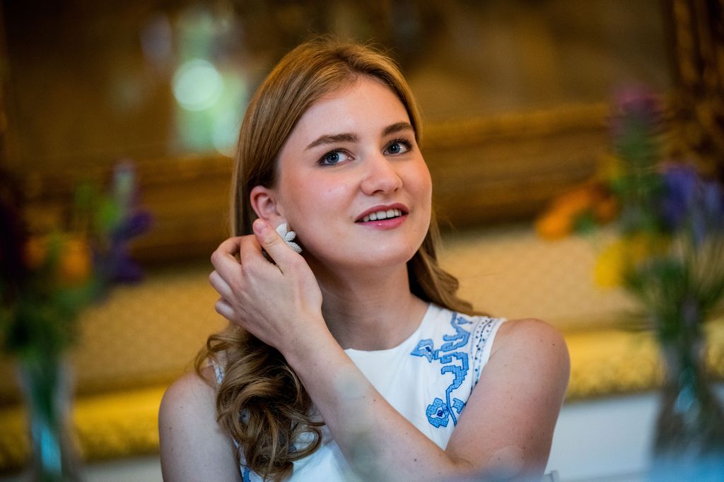 princess elisabeth carrying out solo royal engagement at palace