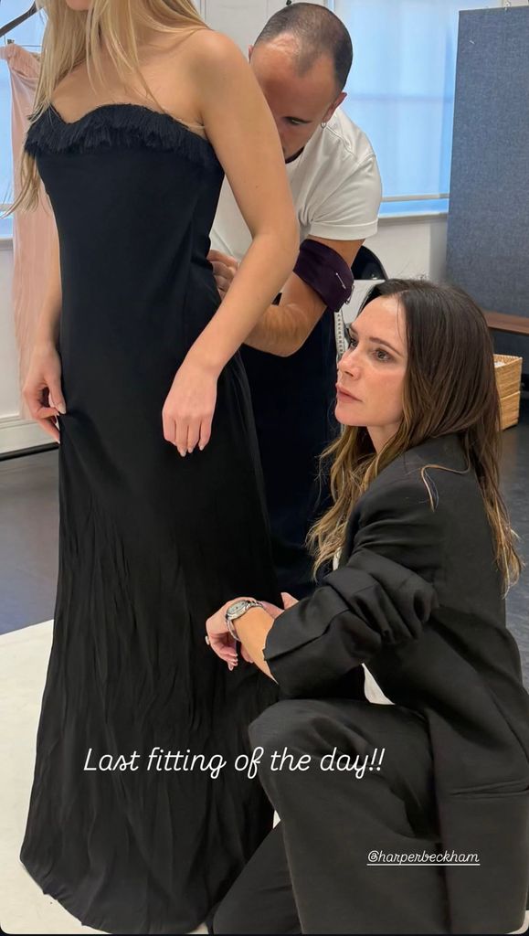 Victoria revealed Harper's PFW dress 