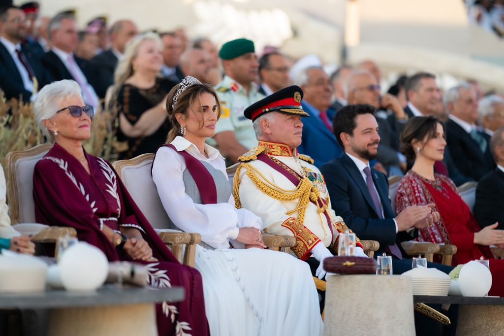 King Abdullah II and Queen Rania alongside their family attended the national event marking the Silver Jubilee, held on the 25th Accession to the Throne Day